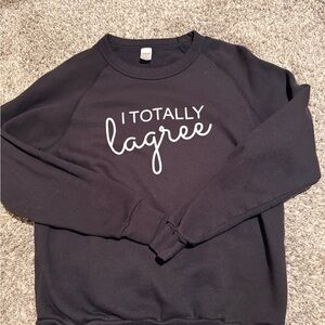Black lagree sweatshirt small